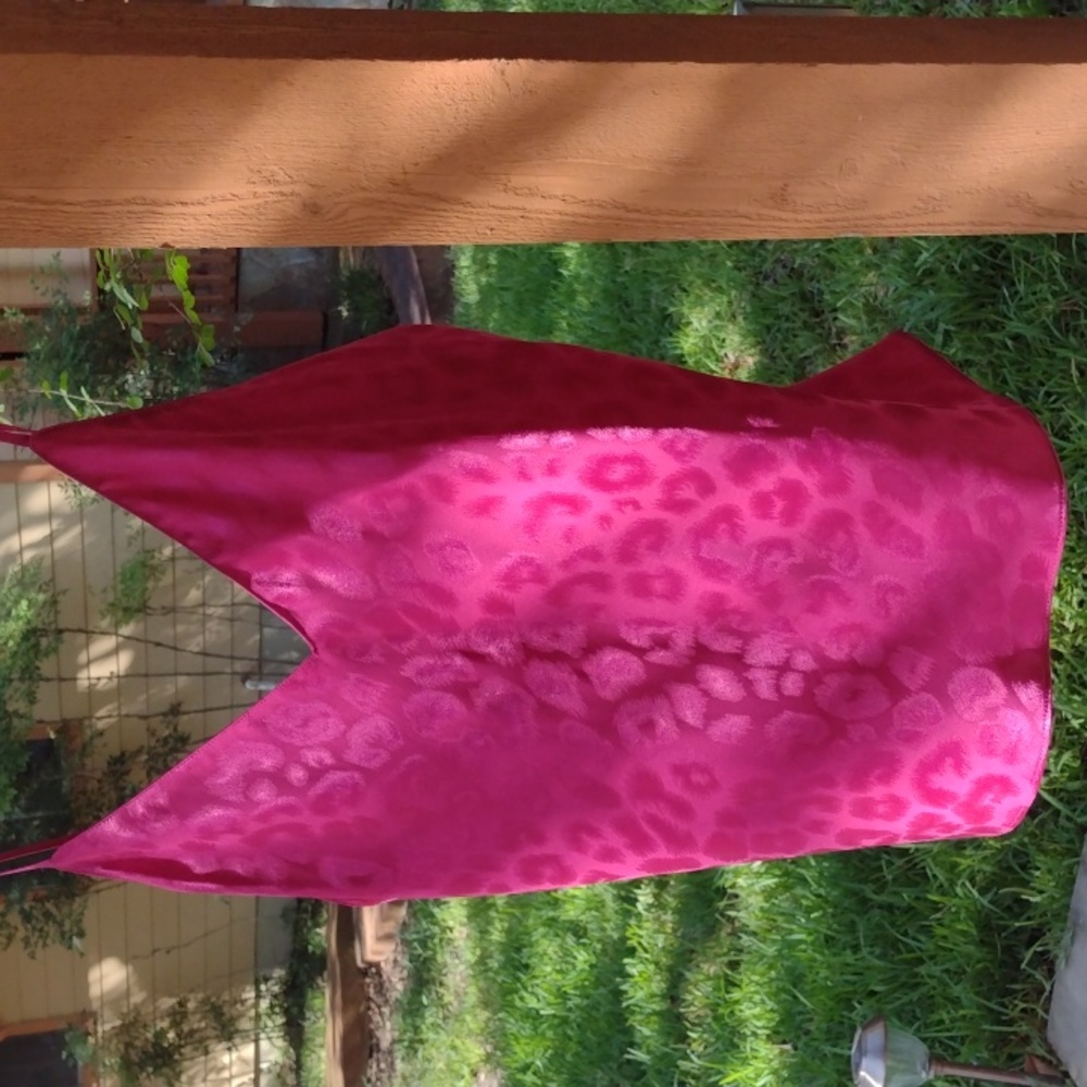 Natori hot pink leopard print pajamas